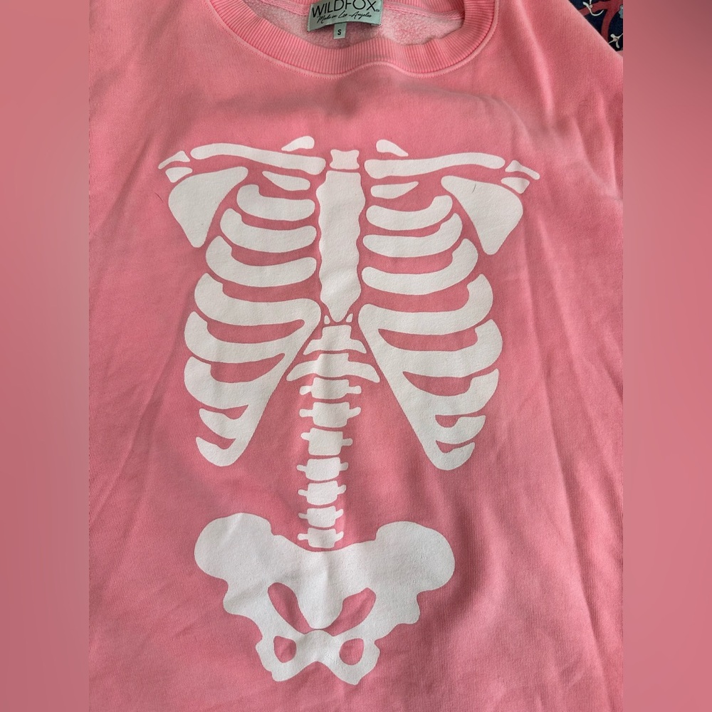Wild Fox Couture Skeleton X-Ray Crew Neck - Picture 6 of 14